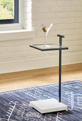 Warmstead Furniture - Ashley Furniture - Mannill Accent Table - Accent Table / Black/White - A4000630